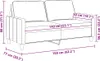vidaXL 2-Sitzer-Sofa Dunkelgrau 140 cm Stoff Produktbild-Vorschau 7