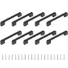 Lot de 10 poignées de meubles noires, entraxe 128 mm + vis Voir les images du produit 4