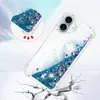 iPhone 16 Hülle - Coverup Liquid Glitzer Back Cover - Blau Produktbild-Vorschau 3