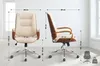 Two views of an office chair with dimensions indicated by lines and text. Voir les images du produit