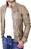 Reslad Lederjacke Herren Vintage Kunst- Lederjacke Knitter Produktbild-Vorschau 2