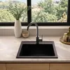 LINDBERGH® Granitspüle Schwarz "LUX11" inkl. Siphon Produktbild-Vorschau 2