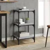 vidaXL Regál na knihy Grey Sonoma 40x33x70,5 cm z dreva a Náhľad obrázku produktu 2