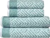 2er Set Frottier Duschtuch Badetuch Botany 70 x 140 cm grün Produktbild-Vorschau 1