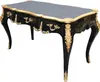 Casa Padrino Luxus Barock Schreibtisch Schwarz / Gold Produktbild-Vorschau 2