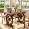 Outsunny Gartentisch Balkontisch Holztisch Terrasse Produktbild-Vorschau 8