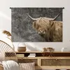 MuchoWow® Wandteppich Wandbehang Schottische Hochlandrind - Produktbild-Vorschau 6