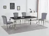 Chaise de salle à manger élégante PREDRAG – chrome / gris Voir les images du produit 6