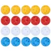 20Pz colori misti plastica flusso d'aria palla da golf di Anteprima dell’immagine prodotto 1
