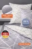 Dormisette Biber biancheria da letto 2 pezzi grigio argento Anteprima dell’immagine prodotto 9