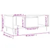 Couchtisch Schwarz 90x50x36,5 cm Holzwerkstoff Produktbild-Vorschau 8