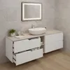 RODAN | Skříňka pod Umyvadlo - Bílá a Béžová - 140 cm - S Náhled obrázku produktu 3