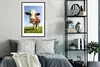 MuchoWow® Gerahmtes Poster Kuh - Tiere - Blumen - Gras Produktbild-Vorschau 2