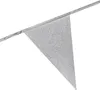 Silberne Glitzer-Wimpelkette, 6 Meter lang Produktbild-Vorschau 2