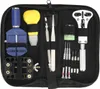 A set of watch repair tools laid out in a black case. Náhled obrázku produktu