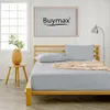 Buymax XL Spannbettlaken 90x200 bis 100x220 cm Silber – Produktbild-Vorschau 2