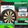 KESSER® Dartscheibe Sisal mit 9 Dartpfeile Professional Produktbild-Vorschau 2
