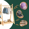 Relaxdays, appendiabiti per bambini, in legno di pino, con Anteprima dell’immagine prodotto 5