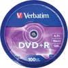 Verbatim DVD+R 16x 100er Spindel Produktbild-Vorschau 2