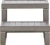 BELIANI Whirlpool Outdoor Treppe Grau Kunststoff mit 2 Produktbild-Vorschau 4