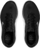 A top-down view of a pair of black Nike running shoes on a white background. Podgląd zdjęcia produktu