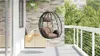 vidaXL Chaise suspendue en forme d'œuf, marron café, 91,5 x Voir les images du produit 3