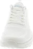 A close-up front view of a white Skechers Bobs Sport Squad Chaos sneaker. Anteprima dell’immagine prodotto