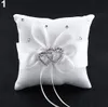 Mode Hochzeit Braut Bowknot Doppelhart Ringträger Kissen Produktbild-Vorschau 4