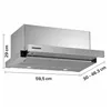 Heinner HTCH-F660IX, 611,7 m³/u, Afvoer/Recirculatie, A, A, Productafbeelding-voorbeeld 3