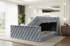ALTDECOR Boxspringbett mit Fußteil, 2 Matratzen und Topper Produktbild-Vorschau 3