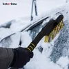 KOTARBAU® Auto škrabka na led se smetákem Kartáč na sníh Náhled obrázku produktu 2