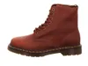 A single brown Dr. Martens boot is shown against a white background. Produktbild-Vorschau