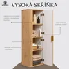 RODAN | Koupelnová Vysoká Skříňka - 139 CM - Hnědý Mat - Náhled obrázku produktu 3