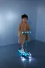 Micro Scooter Maxi Micro Deluxe glow LED blau : blau Farbe: Produktbild-Vorschau 5