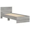 vidaXL Giroletto con testiera grigio Sonoma 75x190 cm Anteprima dell’immagine prodotto 3