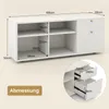 COSTWAY Weißer Aufbewahrungsschrank, Eingangskommode mit 2 Produktbild-Vorschau 7