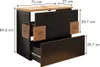 A vanity unit with drawers, showing dimensions. Anteprima dell’immagine prodotto