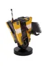 A close-up, studio shot of a Claptrap figure from the video game Borderlands, mounted on a black base. Voir les images du produit