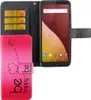Handyhülle Tasche für Handy Wiko View Be Happy Pink Produktbild-Vorschau 1