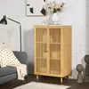 A living room scene with a cabinet, sofa, and lamp. Podgląd zdjęcia produktu