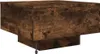 vidaXL Table basse avec lampes LED chêne fumé 55x55x31 cm Voir les images du produit 12