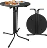 TRMLBE Ø 80 cm Stehtisch Klappbar Bartisch Gastronomie Rund Produktbild-Vorschau 1