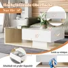 STILVORA Couchtische Hochglanz Satztisch mit LED-Licht, Produktbild-Vorschau 5