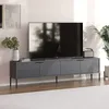 Skye Decor, Dore - Anthracite, TV-Ständer, Anthrazit, 100% Produktbild-Vorschau 3