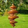 Dokkodo – Holz Windspiel Spirale | Wetterfeste Hängedeko Produktbild-Vorschau 2
