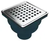 Bodenablauf Ablaufrinne Dusch Ablauf 10x10 cm Duschrinne Produktbild-Vorschau 1