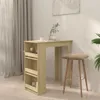 vidaXL Barový stůl s policí Dub Sonoma 102x50x103,5 cm Náhled obrázku produktu 4