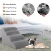 Hunderampe Hundetreppe 4 Stufen rutschfest Haustiertreppe Produktbild-Vorschau 4