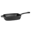 A black cast iron grill pan with a handle, shown from a side angle on a white background. Produktbild-Vorschau