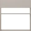 A product shot of a gray planter with a shelf. Voir les images du produit